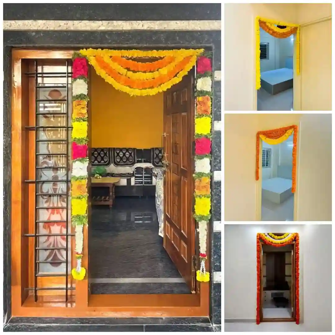 Artificial Flower 2BHK House Warming Decoration